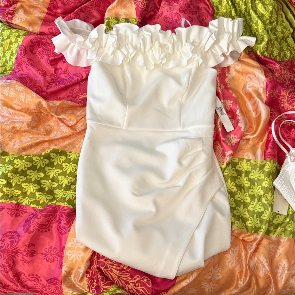 Ivory Strapless Dress by Ivy + Blu
